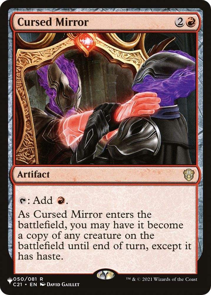 Cursed Mirror · 050/081 · The List Reprints · Non-foil