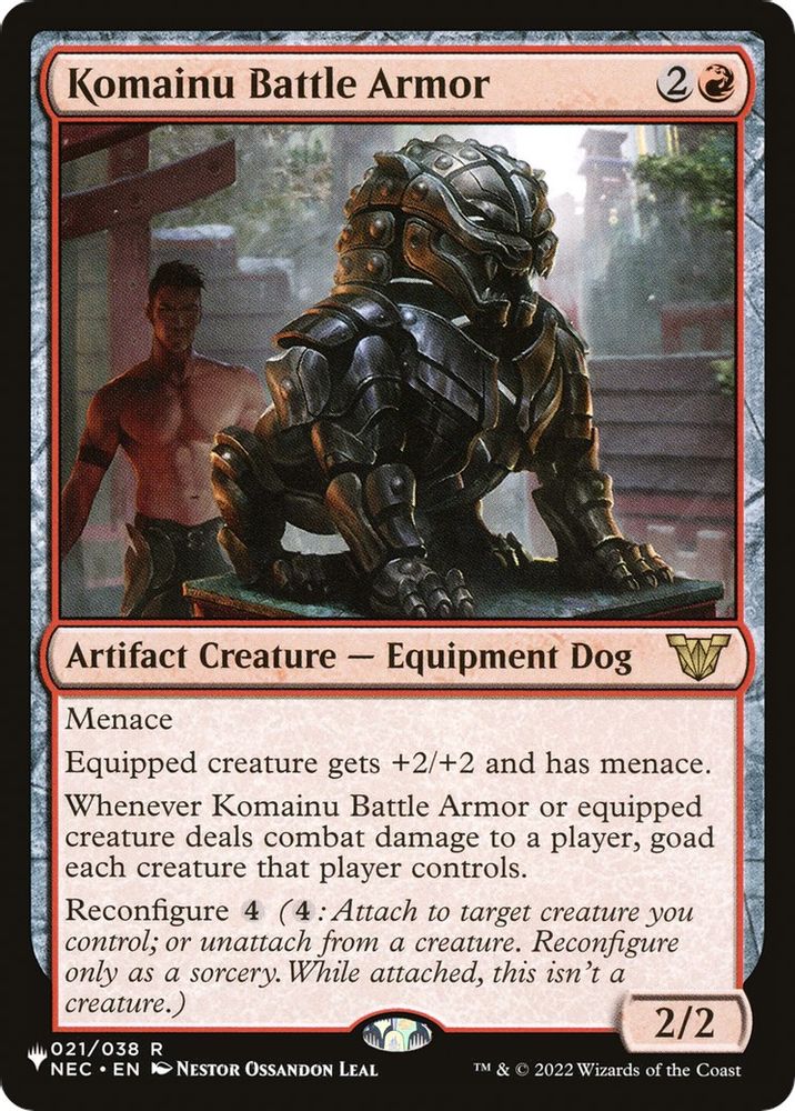 Komainu Battle Armor · 021/038 · The List Reprints · Non-foil