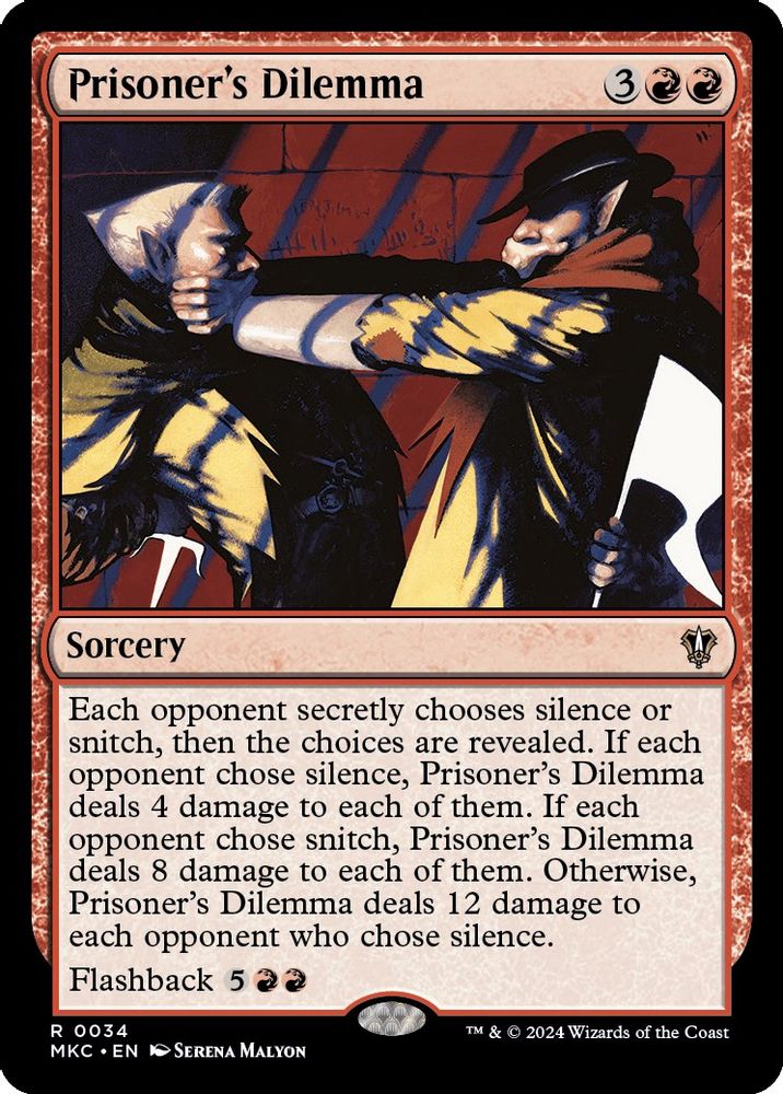 Prisoner's Dilemma · 34 · Commander: Murders at Karlov Manor · Non-foil