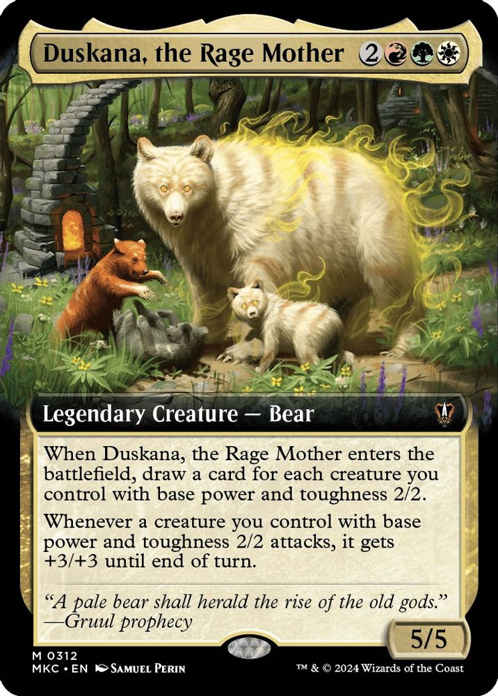 Duskana, the Rage Mother (Extended Art) · 312 · Commander: Murders at Karlov Manor · Foil
