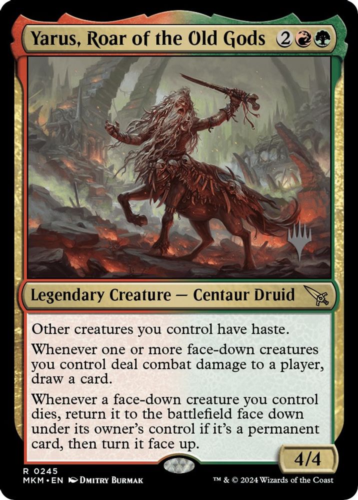 Yarus, Roar of the Old Gods · 245 · Promo Pack: Murders at Karlov Manor · Non-foil