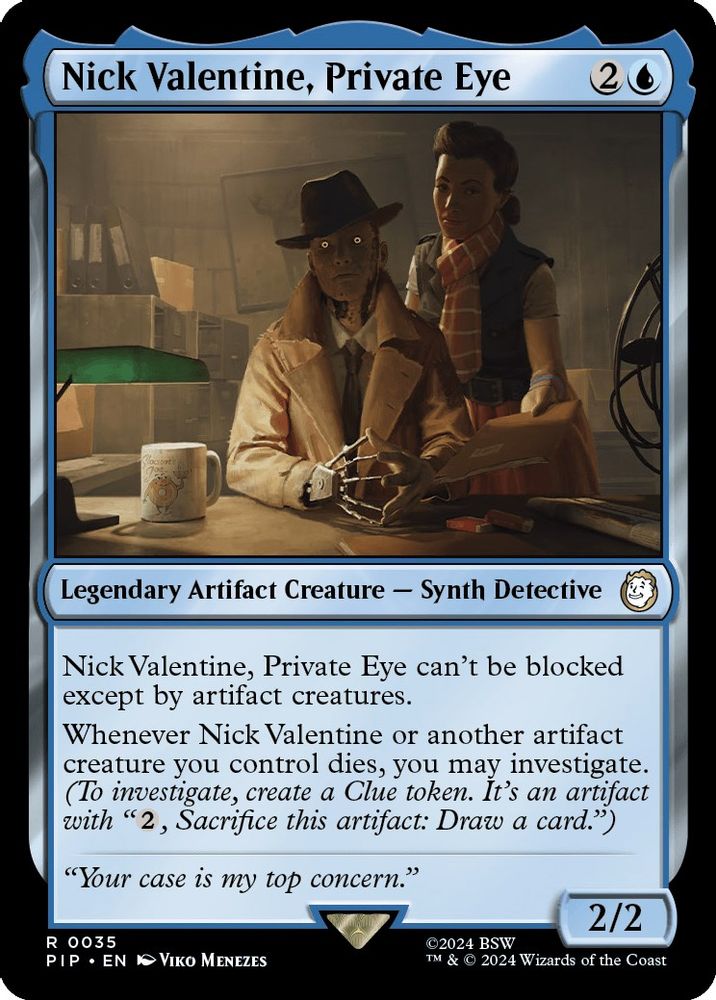 Nick Valentine, Private Eye · 35 · PIP · Non-foil