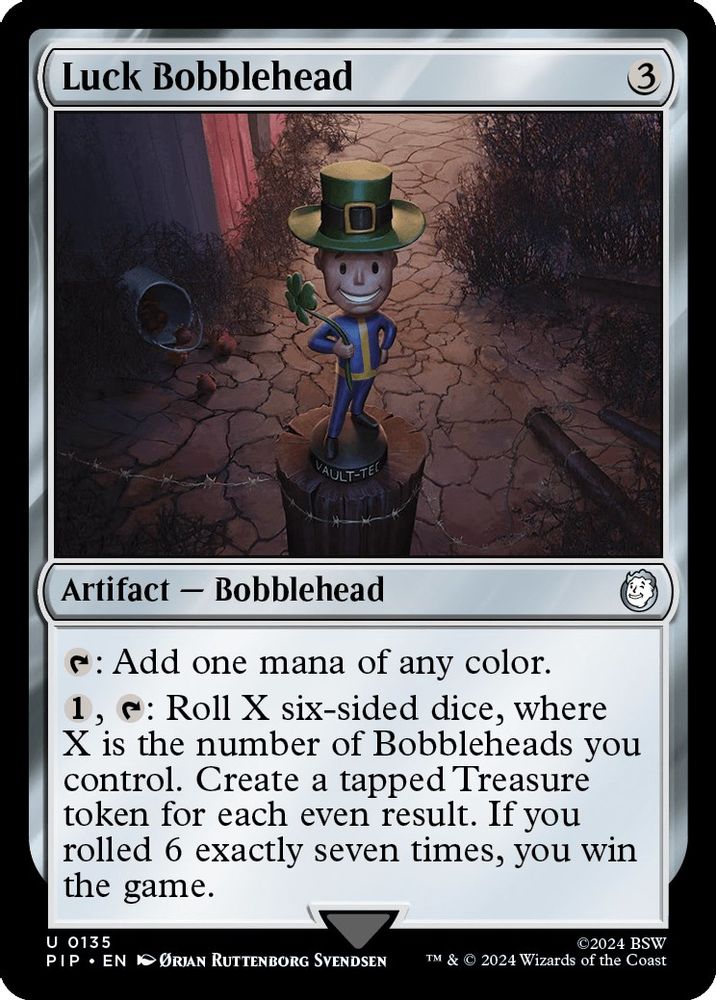 Luck Bobblehead · 135 · Universes Beyond: Fallout · Non-foil