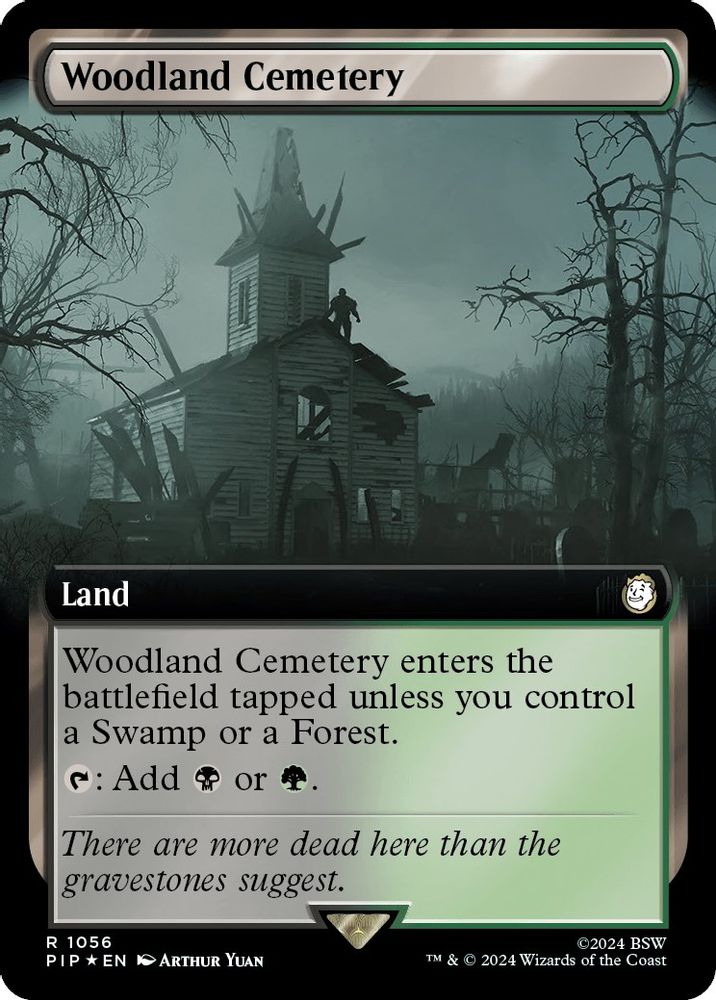 Woodland Cemetery (Extended Art) · 1056 · PIP · Surge Foil