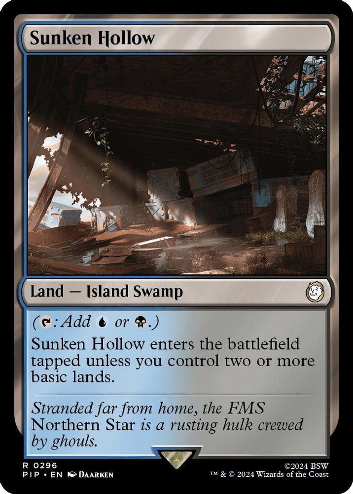 Sunken Hollow · 296 · PIP · Non-foil