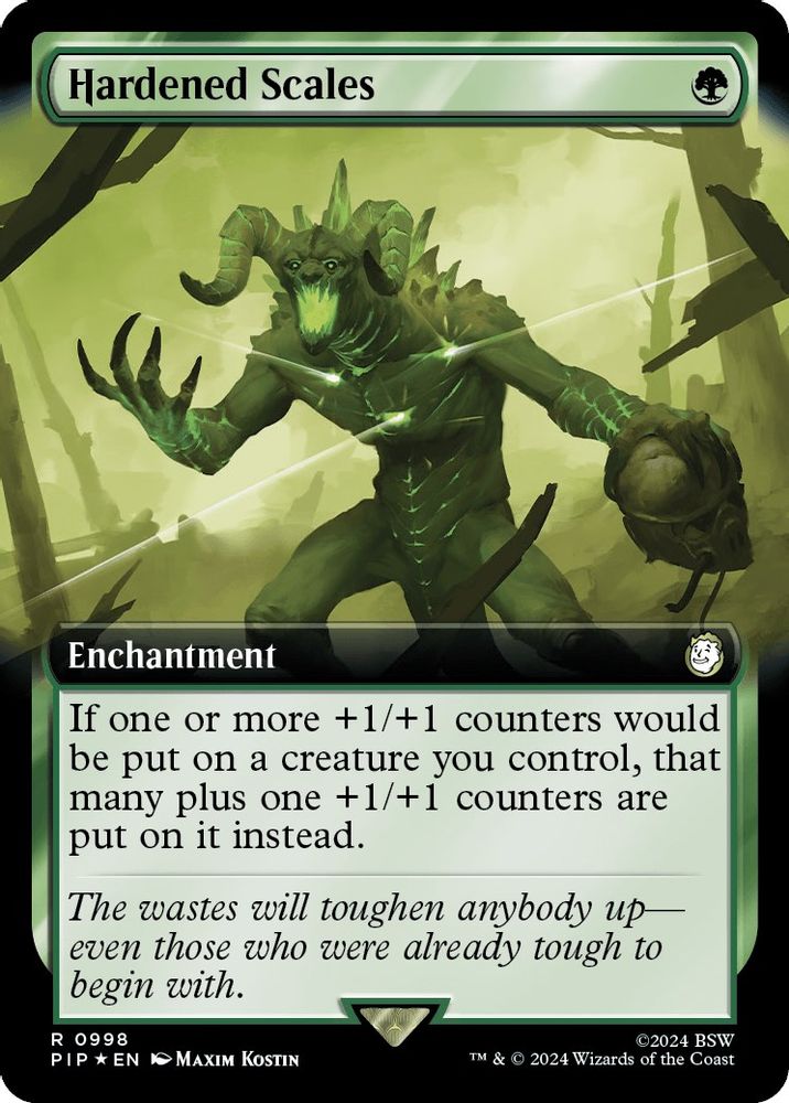 Hardened Scales (Extended Art) · 998 · PIP · Surge Foil