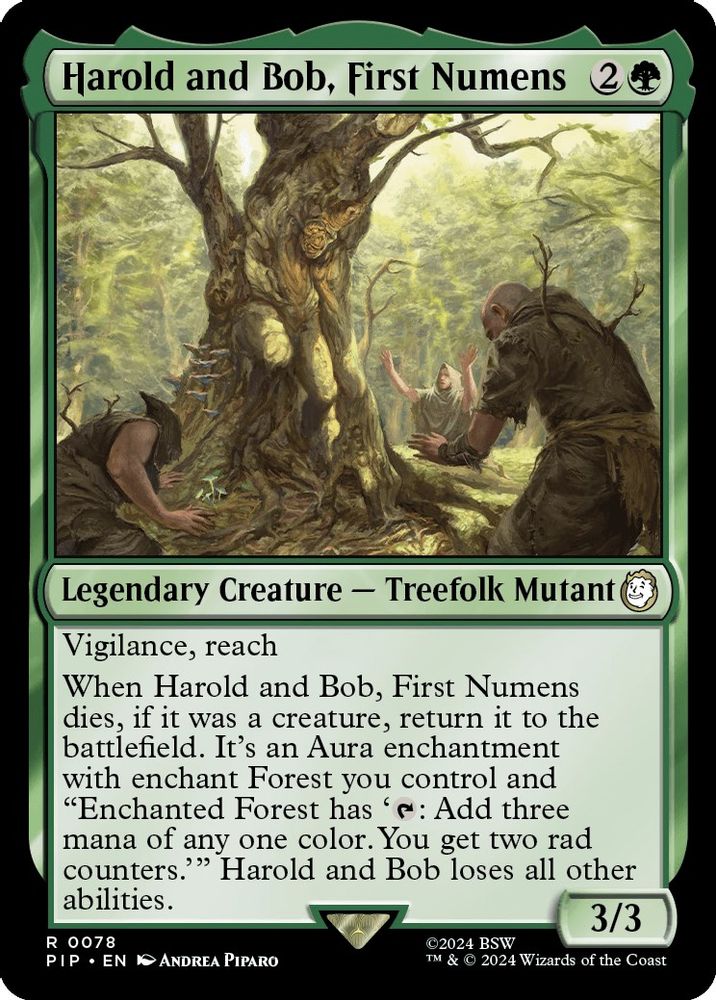 Harold and Bob, First Numens · 78 · PIP · Non-foil