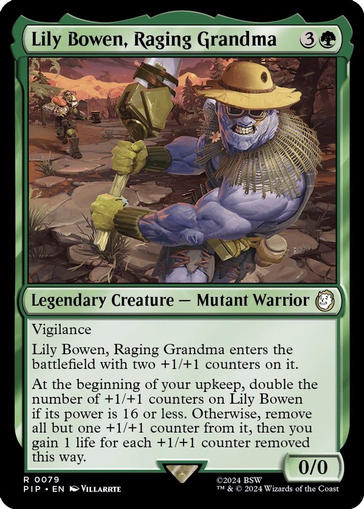Lily Bowen, Raging Grandma · 79 · PIP · Non-foil