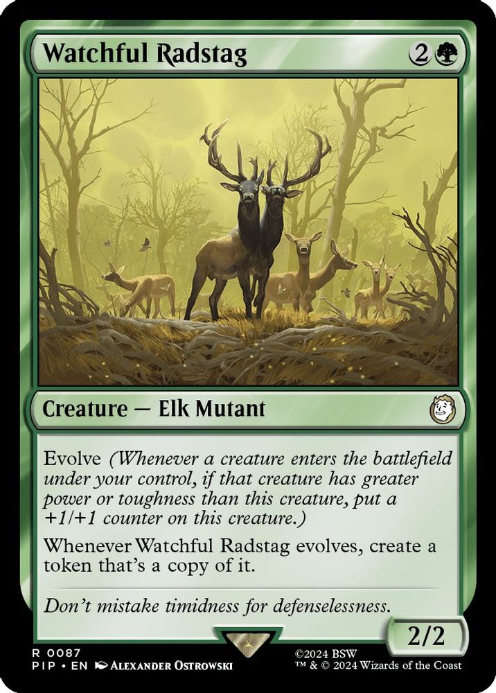 Watchful Radstag · 87 · PIP · Non-foil
