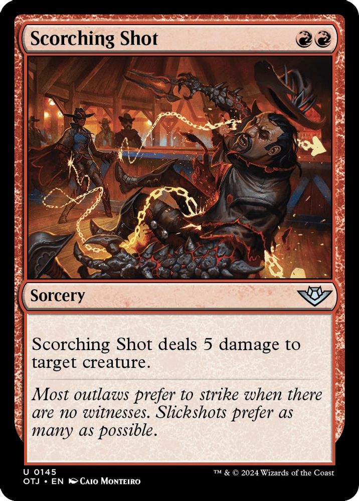 Scorching Shot · 145 · OTJ · Foil