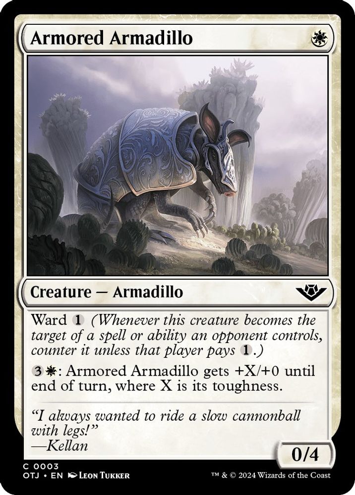 Armored Armadillo · 3 · OTJ · Non-foil