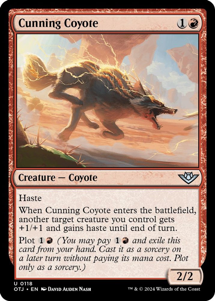 Cunning Coyote · 118 · OTJ · Foil