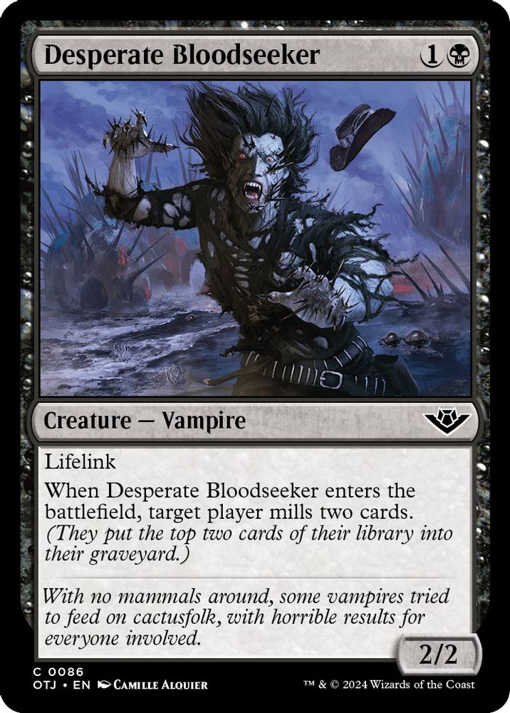 Desperate Bloodseeker · 86 · OTJ · Non-foil