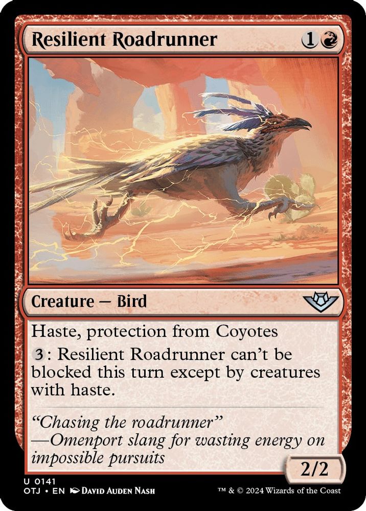 Resilient Roadrunner · 141 · OTJ · Non-foil