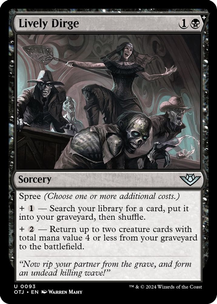 Lively Dirge · 93 · OTJ · Non-foil