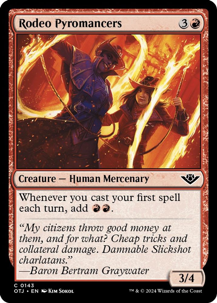 Rodeo Pyromancers · 143 · OTJ · Non-foil