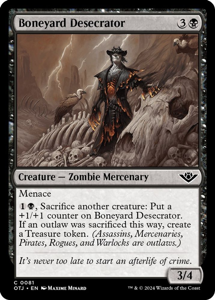 Boneyard Desecrator · 81 · OTJ · Non-foil