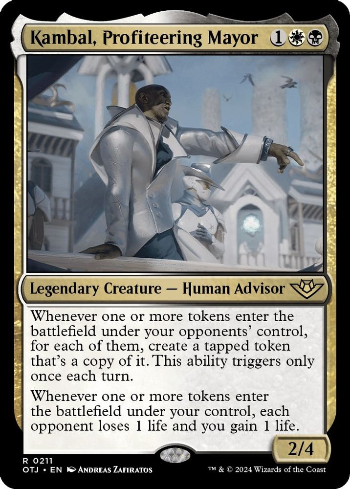 Kambal, Profiteering Mayor · 211 · Outlaws of Thunder Junction · Non-foil