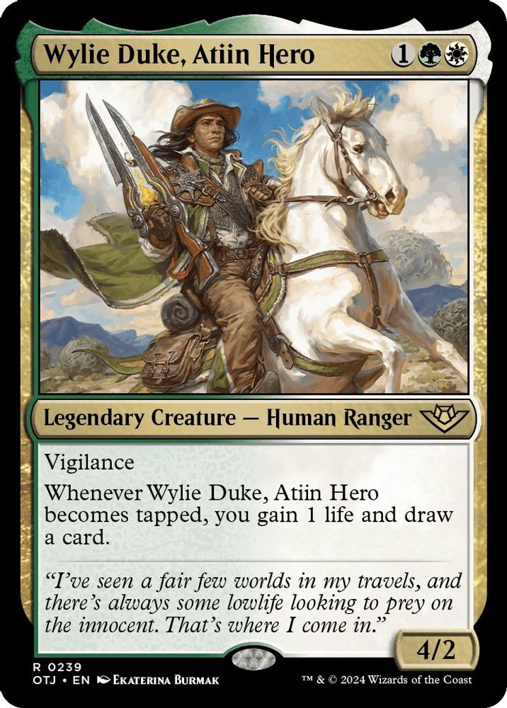 Wylie Duke, Atiin Hero · 239 · Outlaws of Thunder Junction · Non-foil