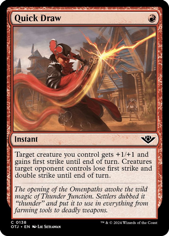 Quick Draw · 138 · OTJ · Non-foil