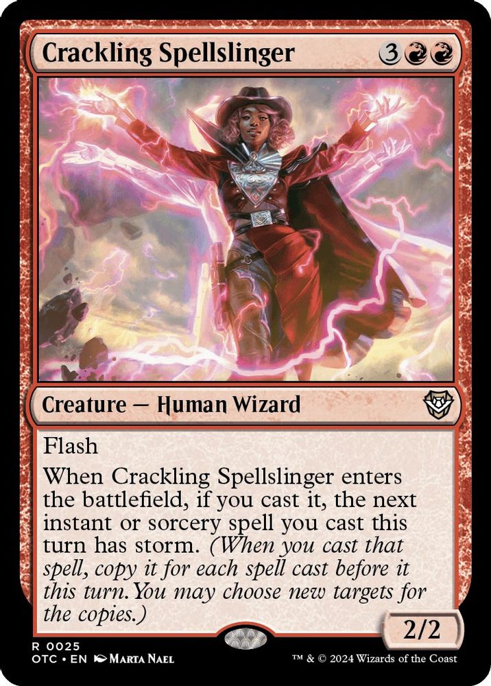 Crackling Spellslinger · 25 · OTC · Non-foil