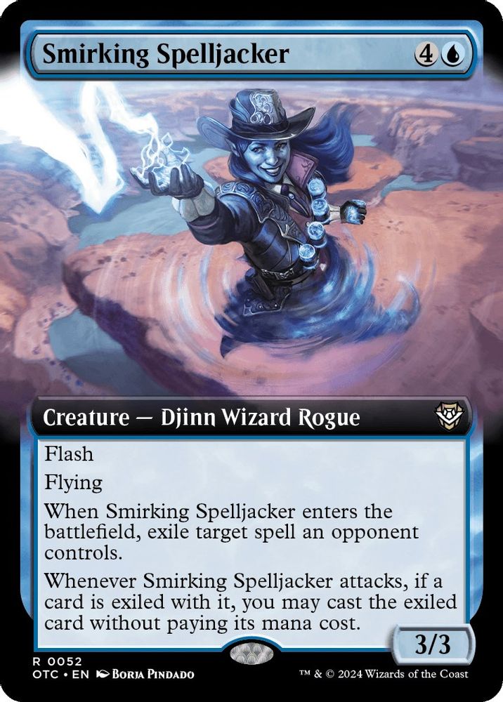 Smirking Spelljacker (Extended Art) · 52 · OTC · Non-foil