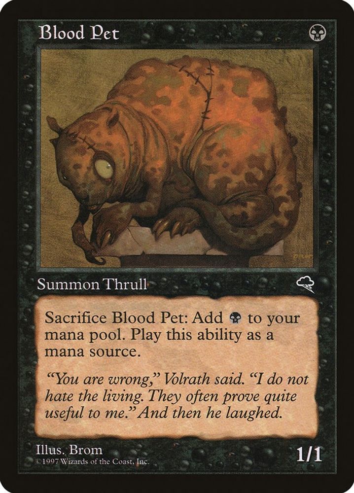 Blood Pet · 109 · Tempest · Non-foil