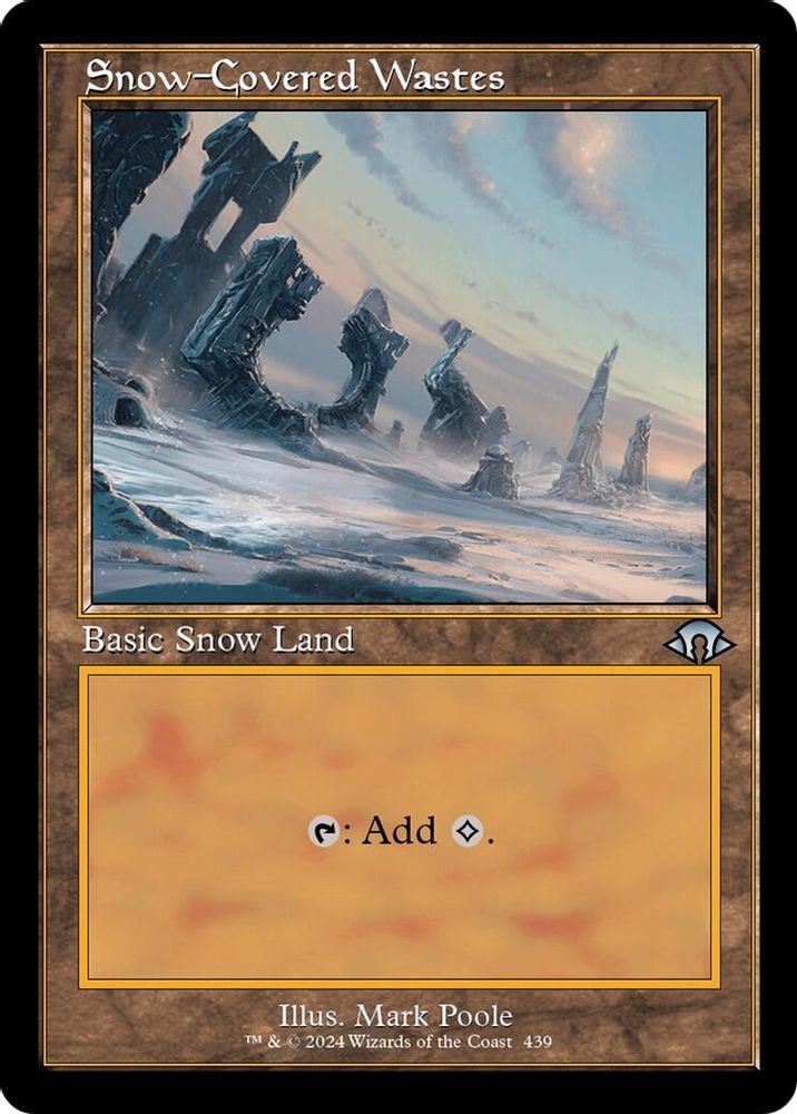 Snow-Covered Wastes (Retro Frame) · 439 · TMH3 · Foil