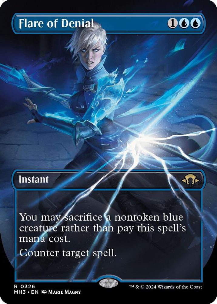 Flare of Denial (Borderless) · 326 · Modern Horizons 3 · Non-foil