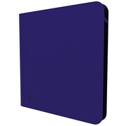 Arcane Fortress 12-Pocket Zippered Binder: Solid Color - Purple - Solid purple zippered binder with a smooth matte finish and rounded corners.