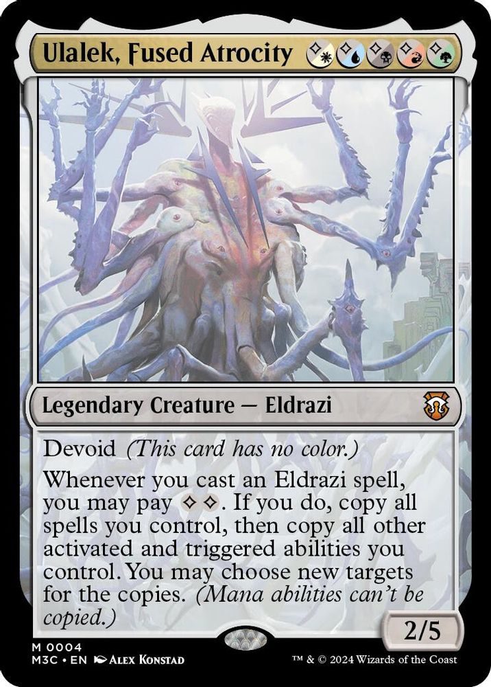 Ulalek, Fused Atrocity · 4 · Commander: Modern Horizons 3 · Foil
