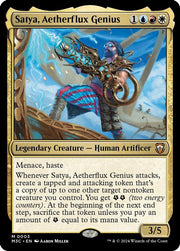 Satya, Aetherflux Genius · 3 · Commander: Modern Horizons 3 · Non-foil