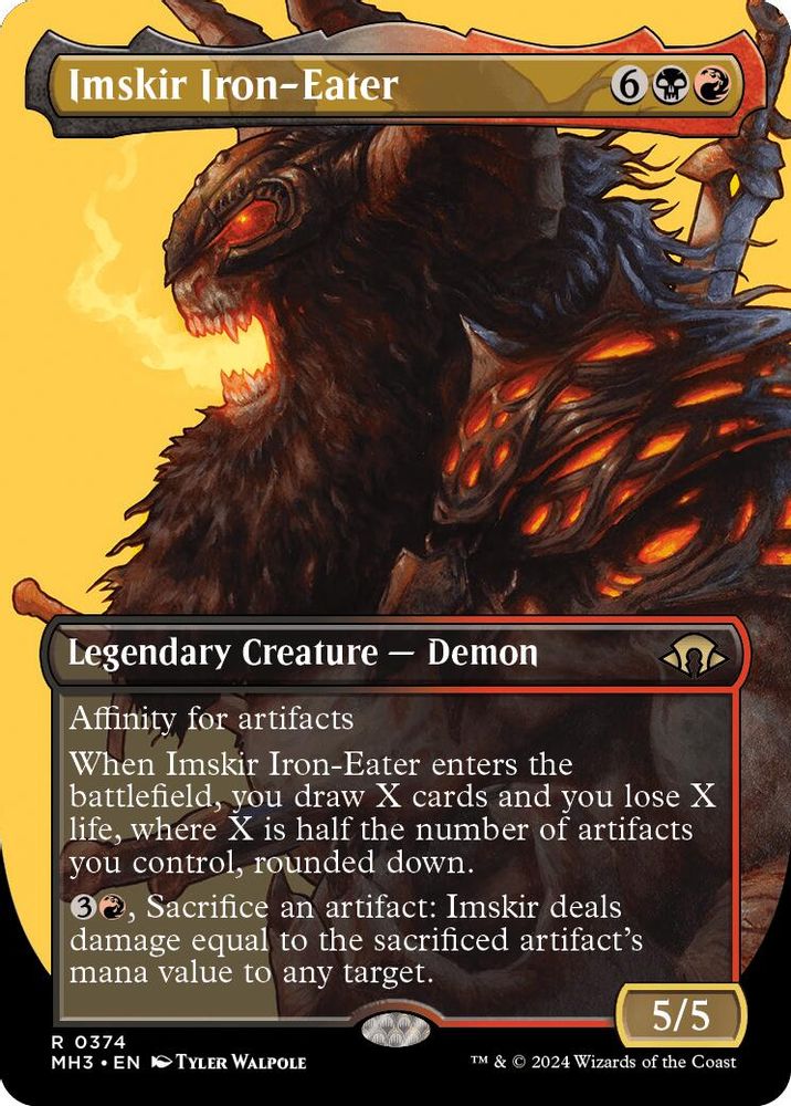 Imskir Iron-Eater (Borderless) · 374 · Modern Horizons 3 · Non-foil