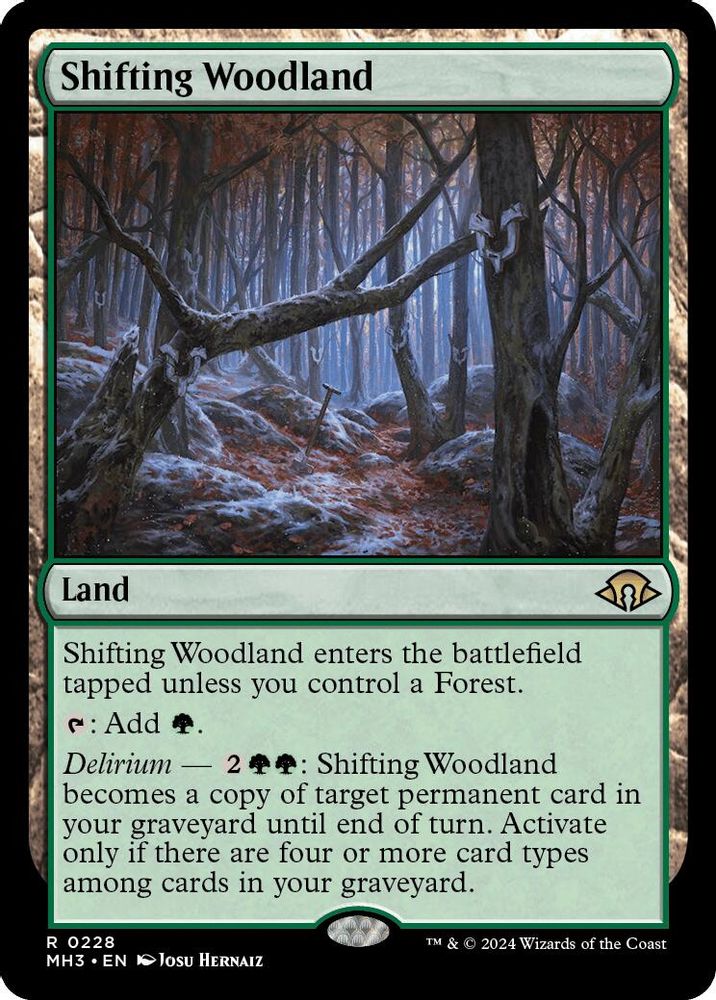 Shifting Woodland · 228 · Modern Horizons 3 · Foil