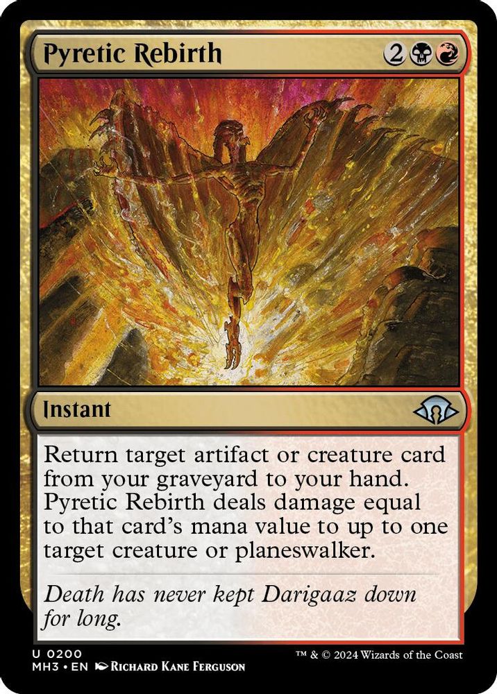 Pyretic Rebirth · 200 · Modern Horizons 3 · Foil