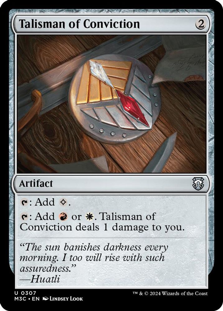Talisman of Conviction · 307 · M3C · Ripple Foil