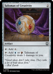 Talisman of Creativity · 308 · M3C · Ripple Foil