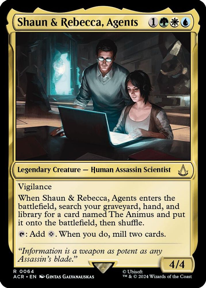 Shaun & Rebecca, Agents · 64 · ACR · Non-foil