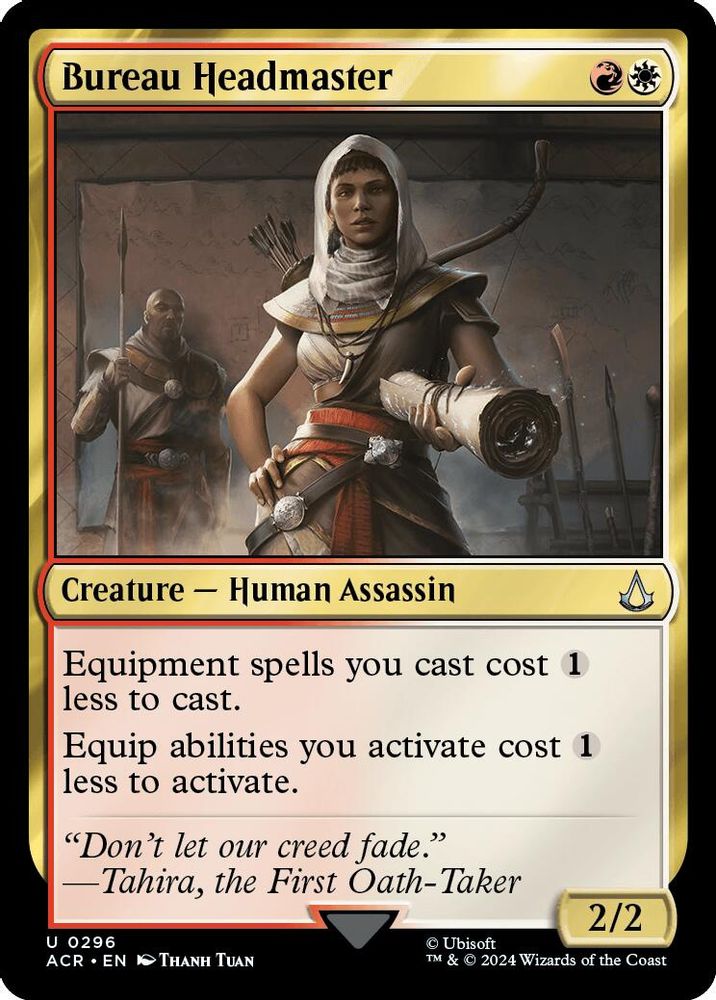 Bureau Headmaster · 296 · Universes Beyond: Assassin's Creed · Non-foil