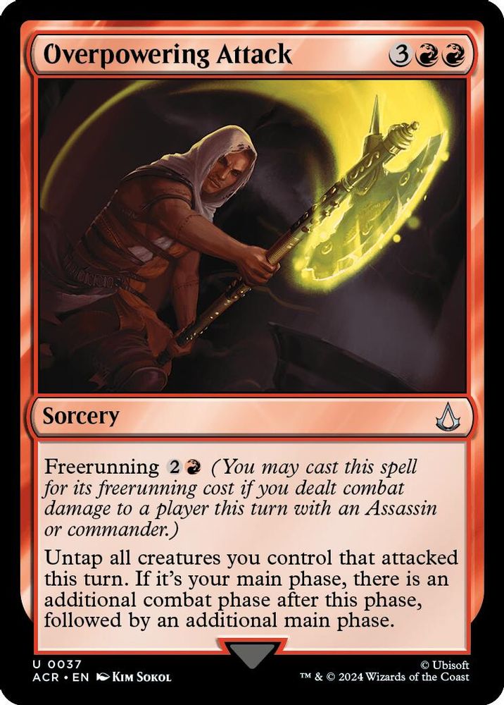 Overpowering Attack · 37 · Universes Beyond: Assassin's Creed · Foil
