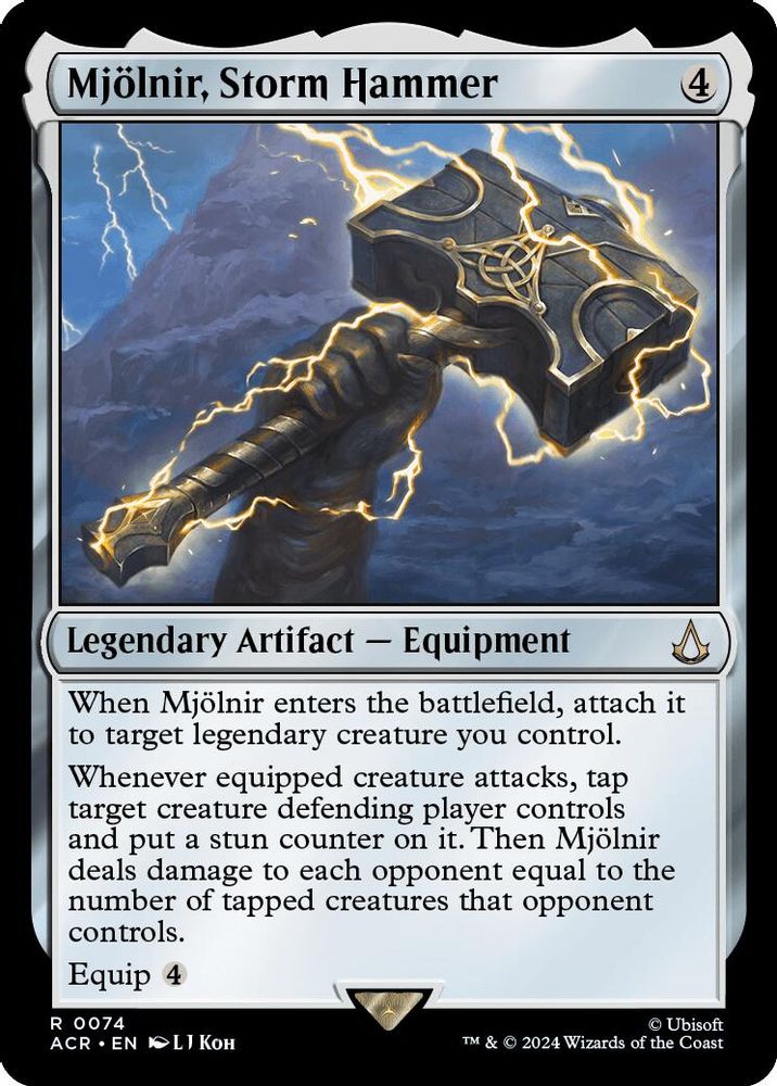 Mjolnir, Storm Hammer · 74 · Universes Beyond: Assassin's Creed · Non-foil