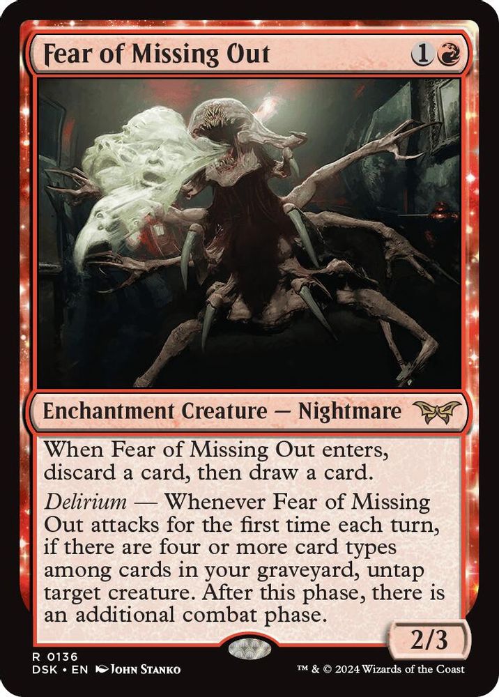 Fear of Missing Out · 136 · Duskmourn: House of Horror · Non-foil