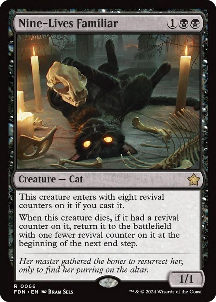 Nine-Lives Familiar · 66 · Foundations · Non-foil