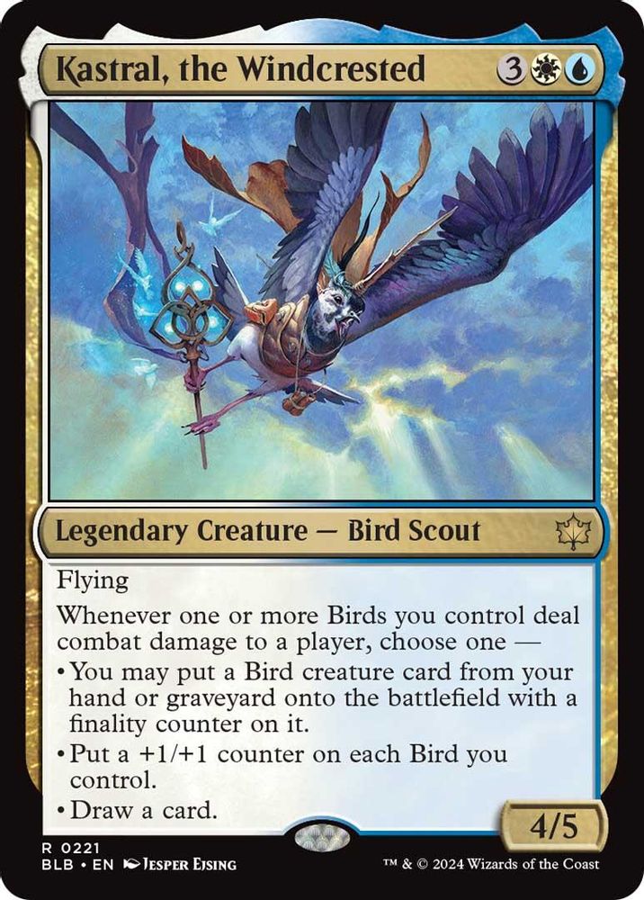 Kastral, the Windcrested · 221 · Bloomburrow · Non-foil