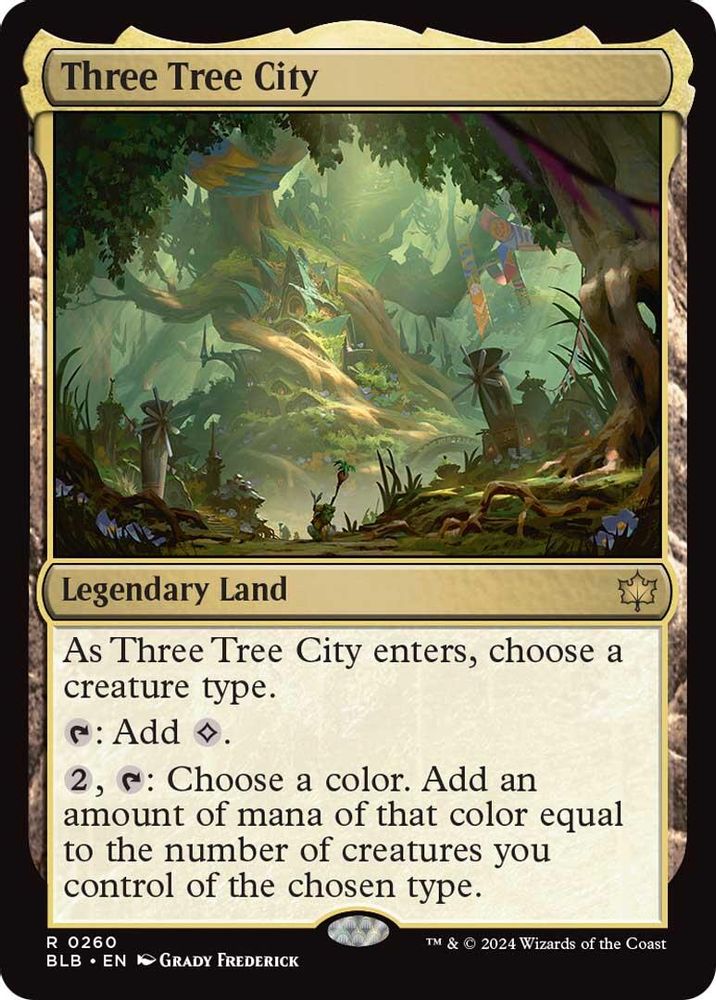 Three Tree City · 260 · Bloomburrow · Non-foil