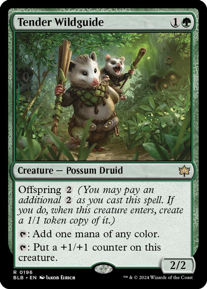 Tender Wildguide · 196 · Bloomburrow · Non-foil