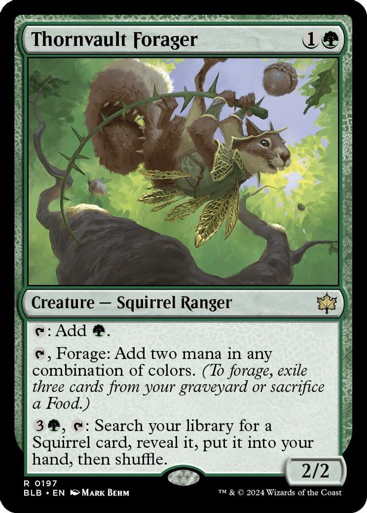 Thornvault Forager · 197 · Bloomburrow · Non-foil