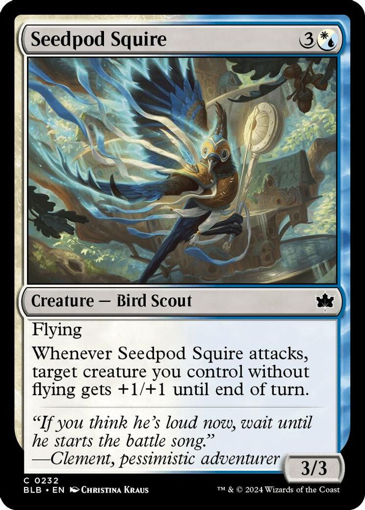 Seedpod Squire · 232 · Bloomburrow · Foil