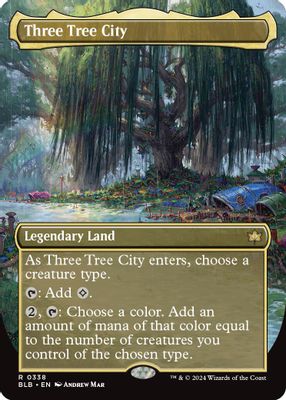 Three Tree City (Borderless) (0338) · 338 · BLB · Foil