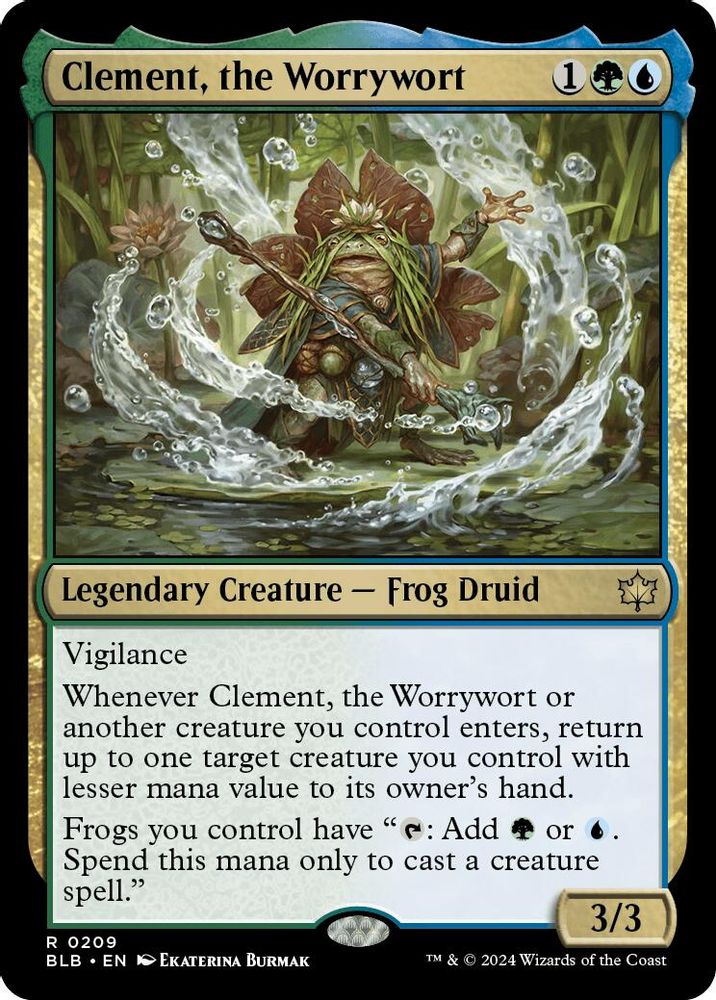 Clement, the Worrywort · 209 · Bloomburrow · Non-foil